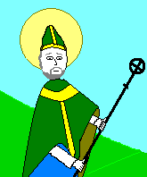 St. Patrick, who drove almost all the snakes out of Ireland.